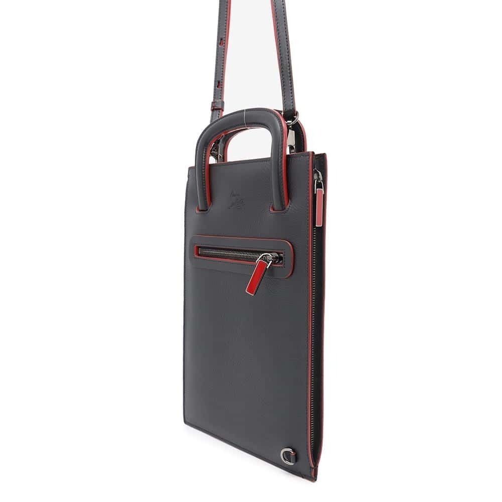 Christian Louboutin Track Black Trick Stud Clutch Spike Handbag Bag
